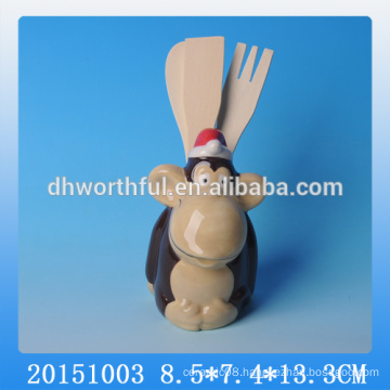 Lovely monkey design ceramic kitchen utensil